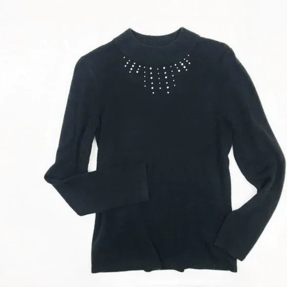 Mercer Street Studio Sweater Rhinestones Black M - Picture 5 of 7
